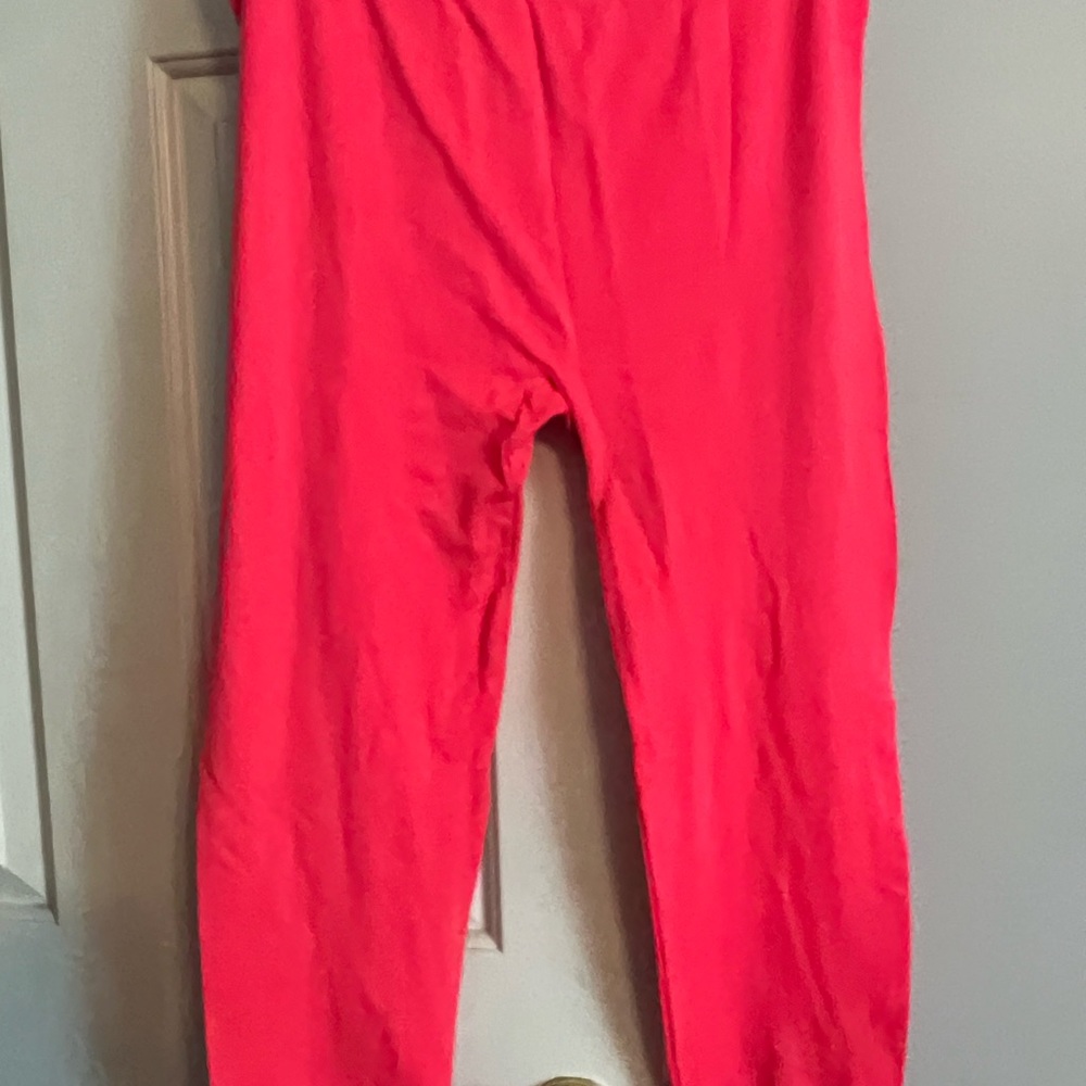 Neon Pink Leggings Work Out 80’s